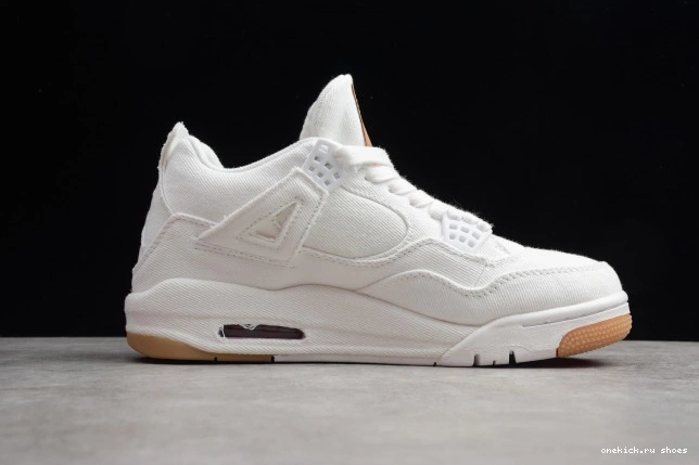 Rep x Levi's Air 4 Jordan 'White' AO2571-100 0723